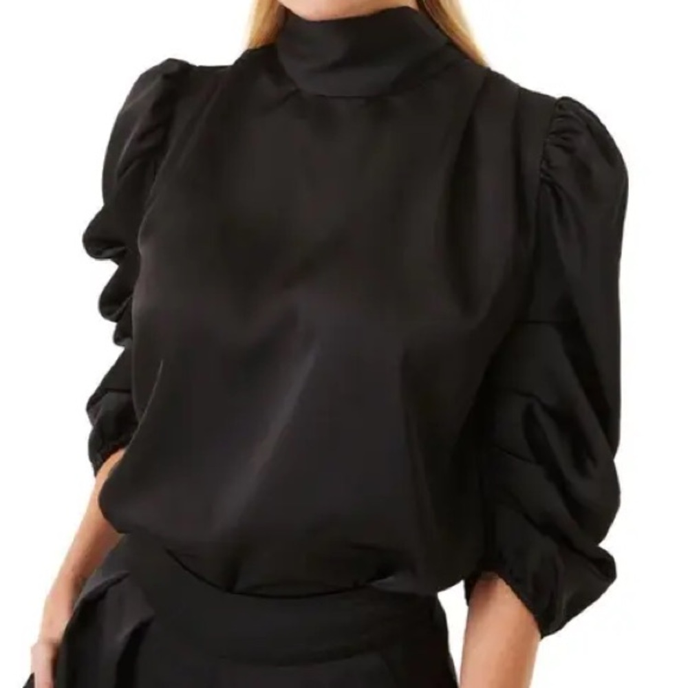MISA Los Angeles Misa LUELLA TOP, NWT, Medium, BLACK VERSION